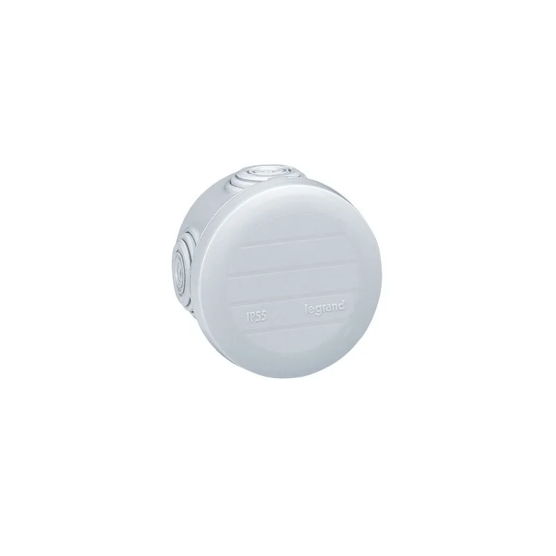 Legrand - 092001 - Boite de derivation ronde Plexo D60mm hauteur 40mm - gris RAL7035