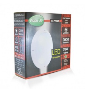 Plafonnier LED Hublot rond 20W Ø300mm 4000°K IP65