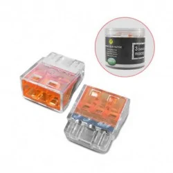 Connecteur rapides 3 fils rigides - boite 100pcs