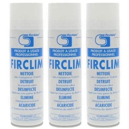 Firclim - 3 sprays désinfectant, antibactérien pour climatisation - 500ml