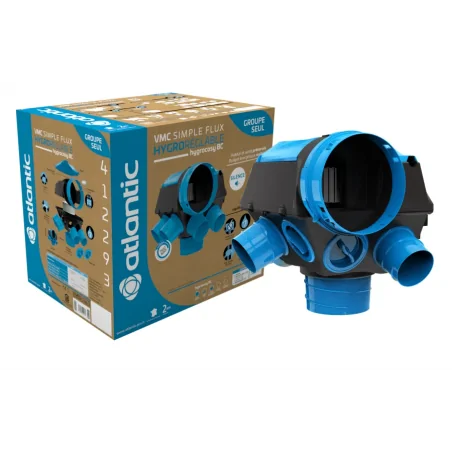 Atlantic - 412294 -Kit piles Hygrocosy VMC hygro basse conso 6 sanitaires (3 bouches)