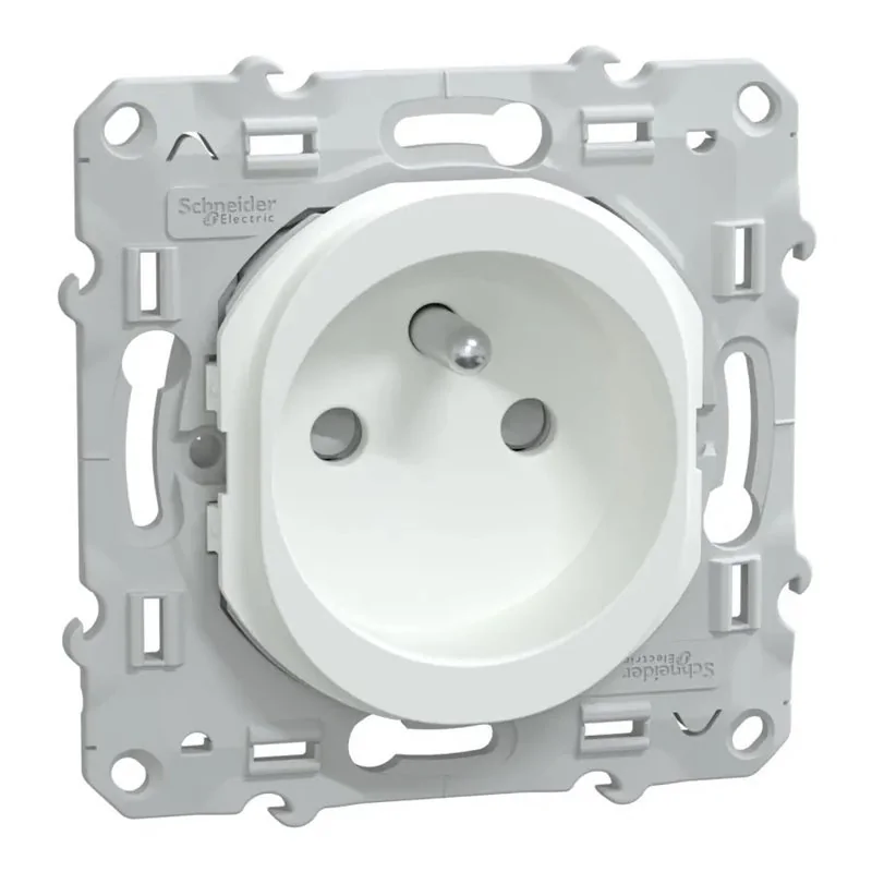 Schneider Electric - S320059 - Prise 2P+T a puits Auto Blanc Schneider Electric - S320059 - Prise 2P+T a puits Auto Blanc