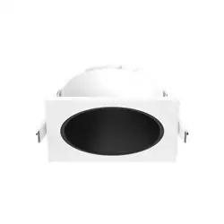 ECLAT CCT II COLLERETTE BASSE LUM CARRE/ROND BLC + INTER NOIR