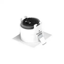 ECLAT CCT II COLLERETTE BASSE LUM CARRE/ROND BLC + INTER NOIR