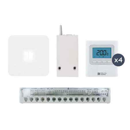 Delta Dore -6053069 - Pack Delta 8000 Connecte Pack de programmation et regulation 4 zones