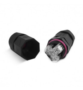 CONNECTEUR ÉTANCHE AUTOMATIQUE IP68 250V 16A NOIR 3 FILS MONOBLOC