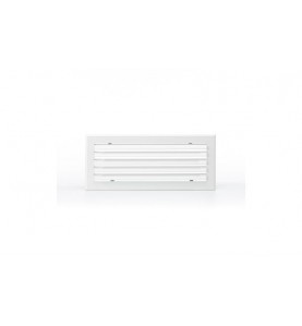 Grille linéaire alu blanche + Plénum1000X150B