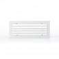 Grille double déflexion alu blanche 400X150B