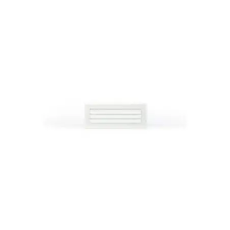 Grille double déflexion alu blanche 300X150B