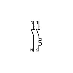Hager - MFS720 - Disjoncteur 1P+N 3kA C20A SanVis 1M