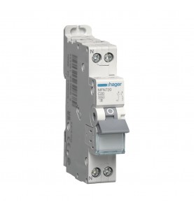 Hager MFN720 Disjoncteur 1PN 3kA C20A 1 Module