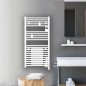 Atlantic | Radiateur sèche-serviettes connecté Doris digital 1500W - Avec soufflerie - WI-FI - Blanc brillant Atlantic | Radiateur sèche-serviettes connecté Doris digital 1500W - Avec soufflerie - WI-FI - Blanc brillant