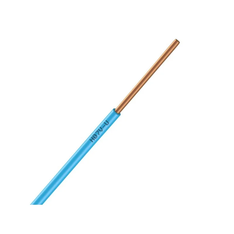 Nexans - 01225057 - Bobine de fil électrique 2,5mm Bleu Long 100m [ H07V-U PASSEO 1 ]
