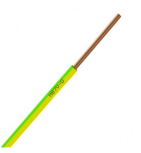 Nexans - 01225050 - Bobine de fil électrique 2,5mm Vert Jaune Long 100m [ H07V-U PASSEO 1 ]