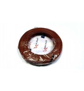 Nexans - 01225016 -Bobine de fil électrique 1,5mm Brun Long 100m [ H07V-U PASSEO 1 ]