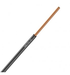 Nexans - 01225055 -Bobine de fil électrique 2,5mm Noir Long 100m [ H07V-U PASSEO 1 ]