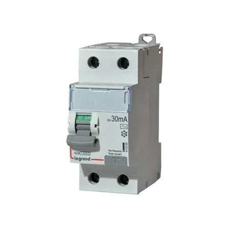 Inter diff DX3-ID - vis/vis - 2P- 230V~-63A - type AC - 30mA - départ bas