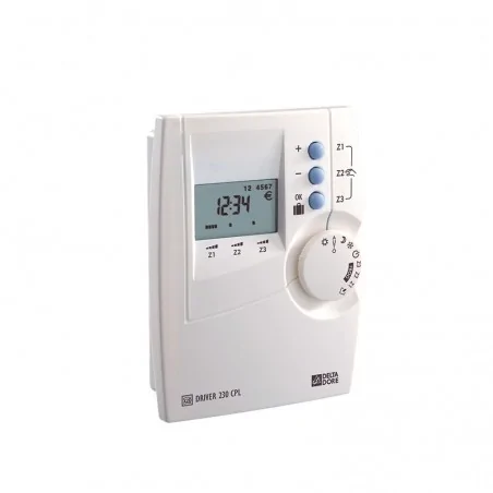 Delta Dore - 6051101 - Driver 230 CPL Programmateur courant porteur 3 zones